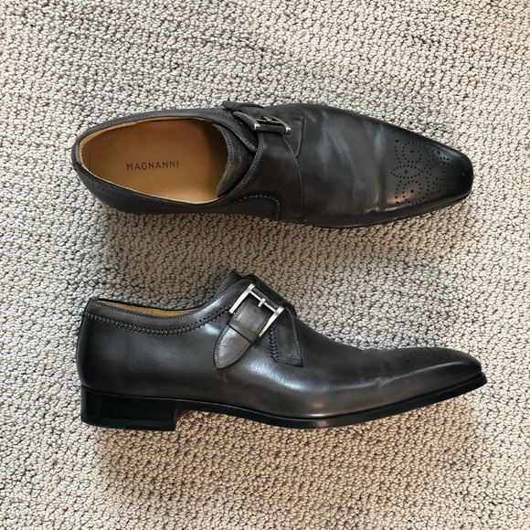 Magnanni Other - Magnanni Austin Grey Monk Strap Shoe Size 11.5